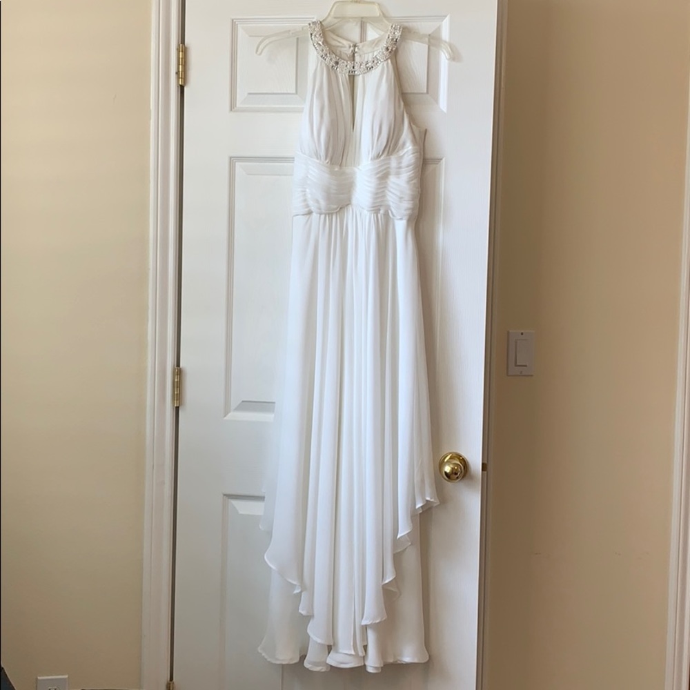 White formal dress